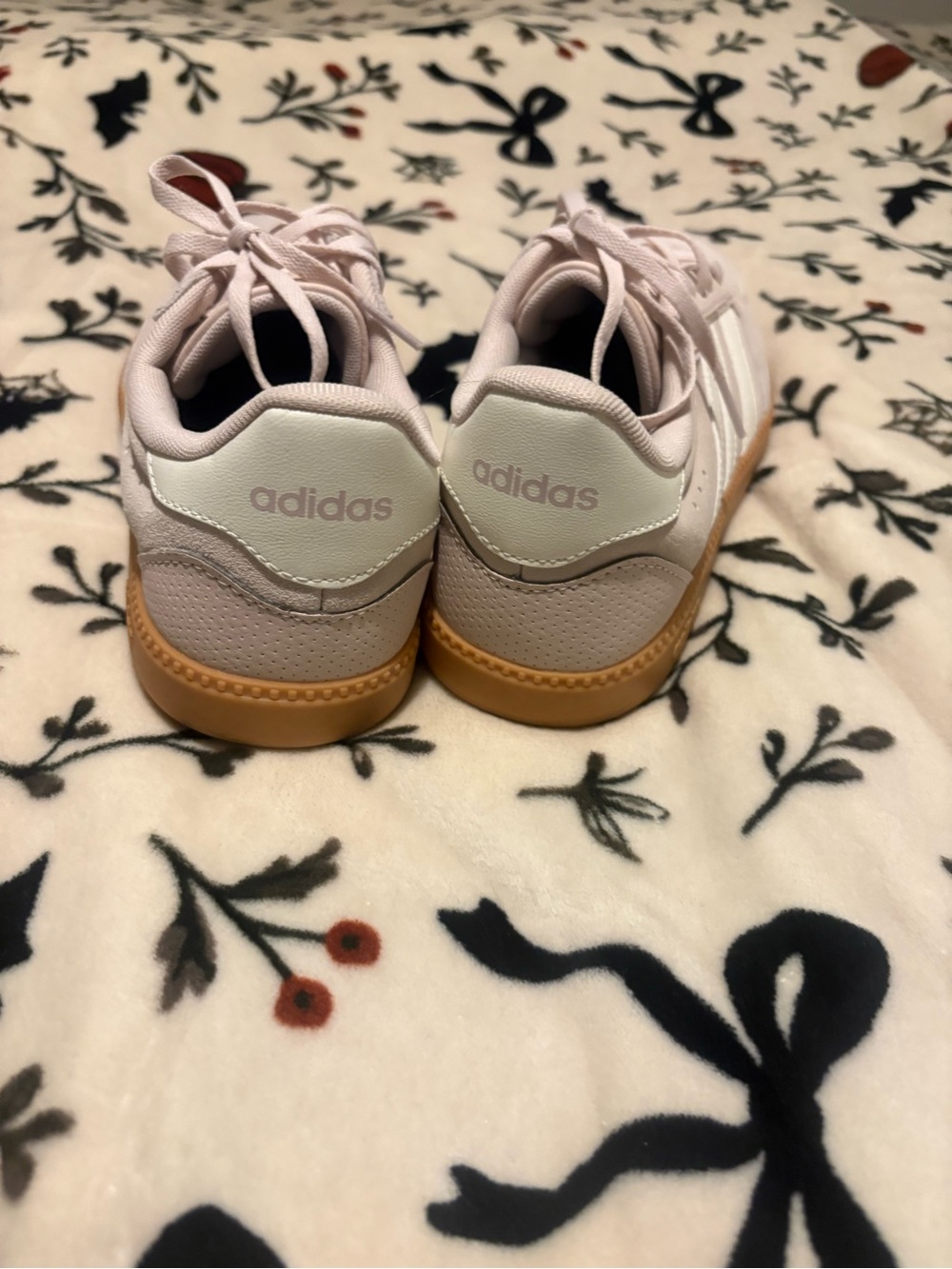 adidas Women's Light Pink Suede Sneakers with Gum Sole - Picture 3 of 8